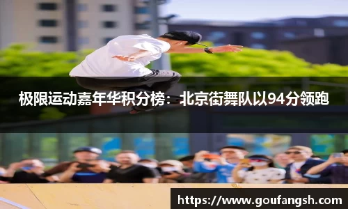 极限运动嘉年华积分榜：北京街舞队以94分领跑
